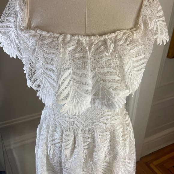 Lovers and Friends x REVOLVE Dream Vacay Dress, White, Off Shoulder, Small - Picture 5 of 15
